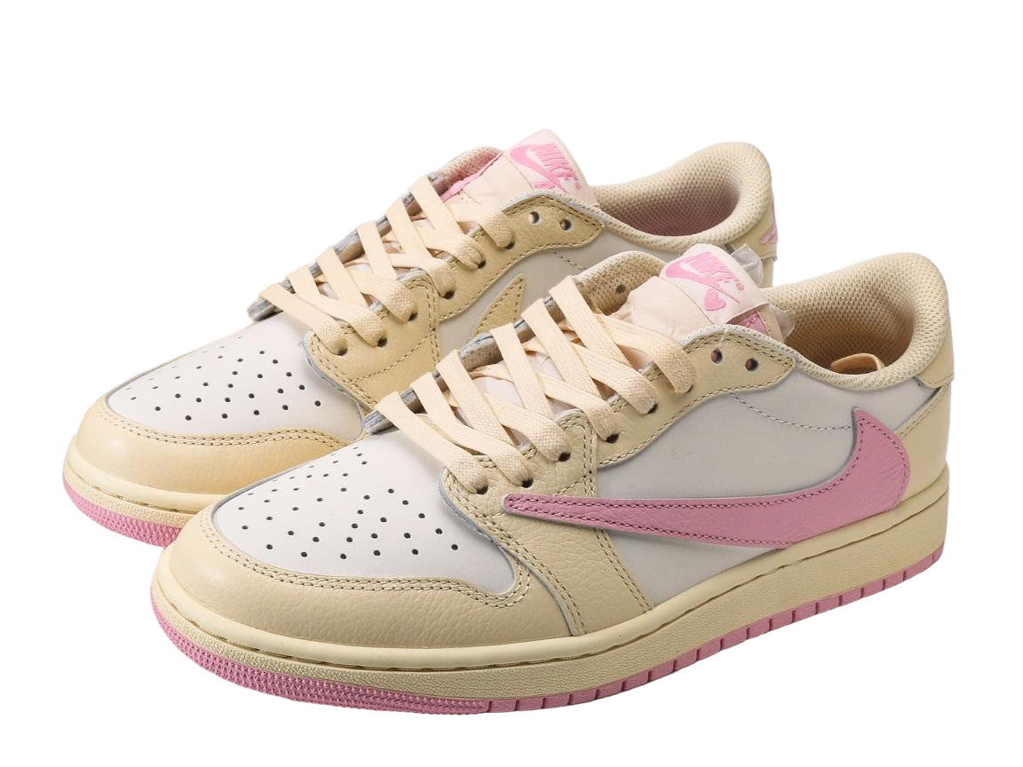 Travis Scott x Air Jordan 1 Low OG “Sail/White/Pink” - Kickscao Travis Scott x Air Jordan 1 Low OG “Sail/White/Pink” - Kickscao